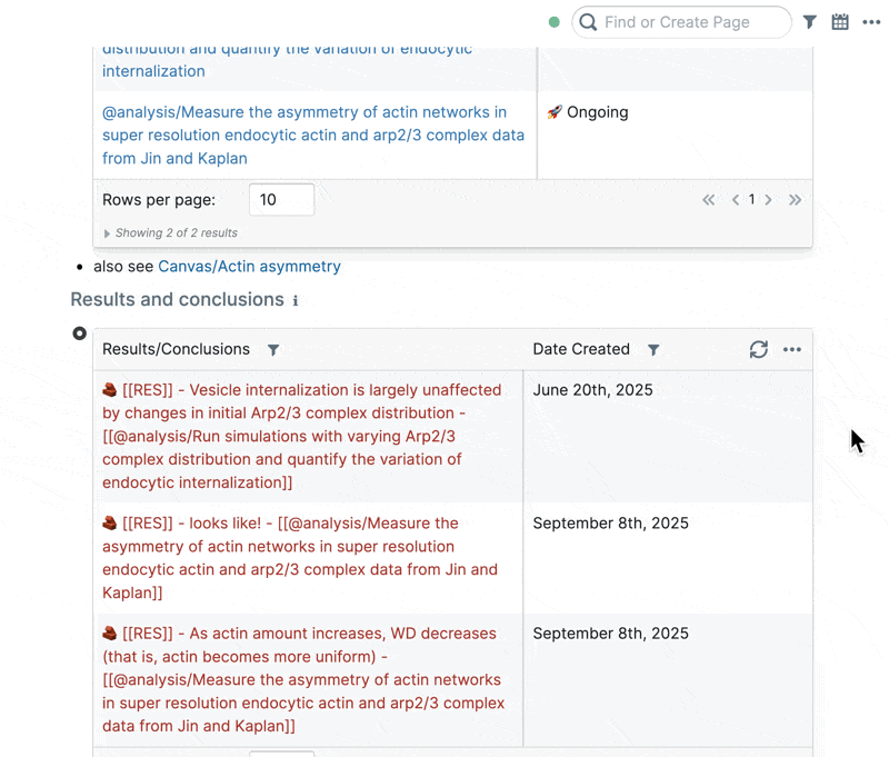 Sending query results to a canvas via Share Data → Send to Page